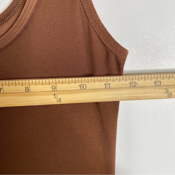 No Boundaries Juniors Tank Top Sz XS Brown Fitted Scoop Neck Basic Layering - Picture 5 of 7